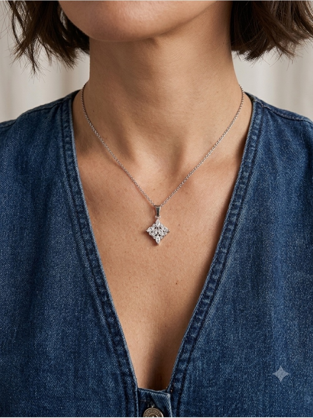 Leaf pendant necklace